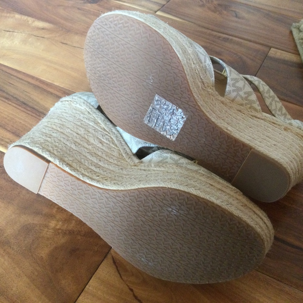 ✔️Michael Kors Damita Caged Espadrille Wedge Sandals Size 6.5 NWOT - Picture 7 of 8
